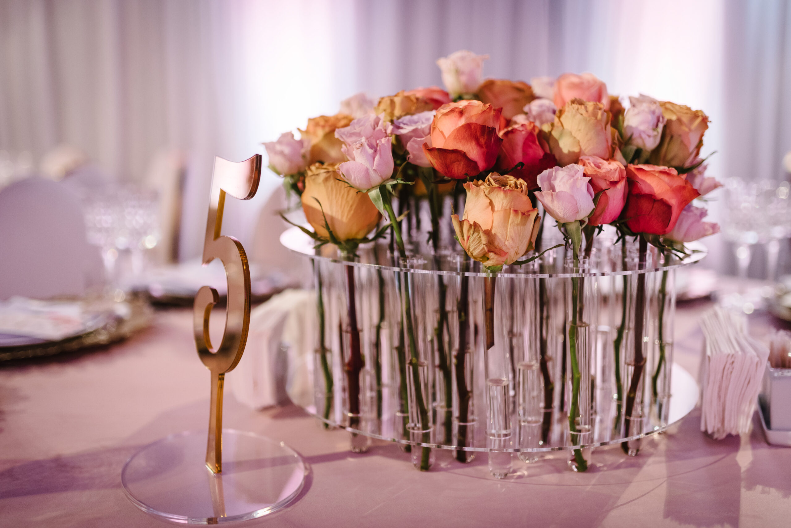 Hochzeitsplanung Frankfurt - Brautpaar mit ungewöhnlichen Wünschen - die Tischdeko - CloseUp